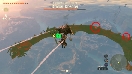 Zelda Tears of the Kingdom TOTK - Hit Demon Dragon