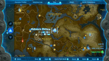 Zelda Tears of the Kingdom TotK - fast travel to Makasura Shrine