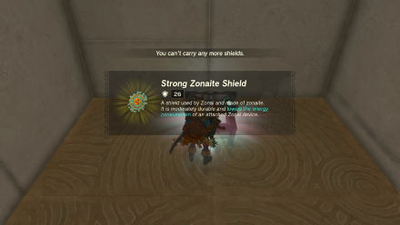 Zelda TotK Timawak Shrine Strong Zonaite Shield