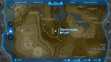 Mount Nabooru South Cave Entrance Map Image
