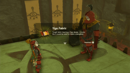 TotK - Receiving the Yiga Fabric