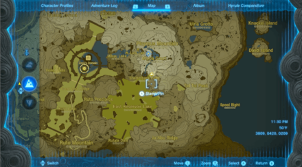 Reservoir Lakefront Cavern Entrance Map Image