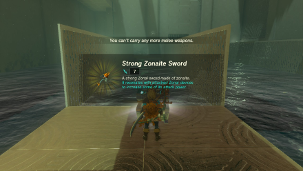 Zelda TotK Tukarok Strong Zonaite Sword