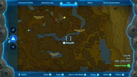 Zelda Tears of the Kingdom TotK - Third dragon pillar in Dracozu Lake