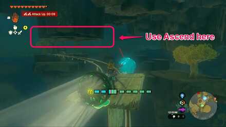 Zelda Tears of the Kingdom TotK - Using Ascend to reach Joku-usin Shrine