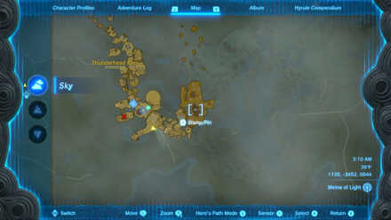 Zelda Tears of the Kingdom TotK - Dragonhead Island eye