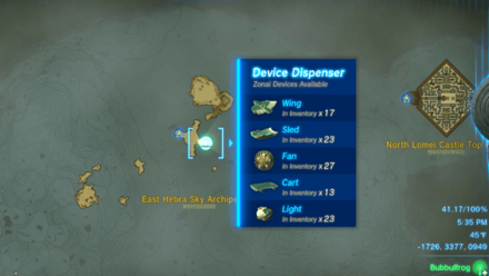 Tears of the Kingdom - Taninoud Shrine Device Dispenser