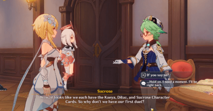 Genshin - Come Try Genius Invokation TCG! Walkthrough - Duel with Sucrose