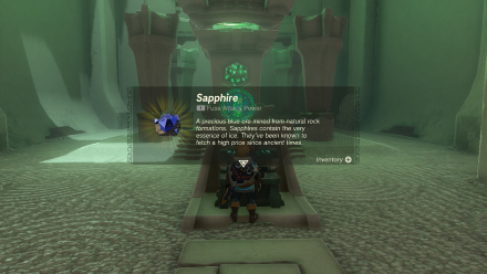 Zelda TotK Eutoum Shrine Sapphire