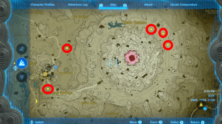 Zelda TotK - Rock Octorok Map Locations