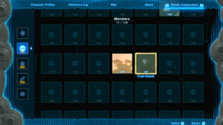 Zelda TotK - Hyrule Compendium Entries