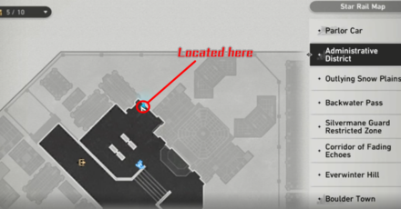 Honkai: Star Rail - Mandela Effect Frightened Man - Map