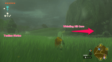 Whistling Hill Cave Entrance Overworld Image