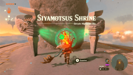 Zelda Tears of the Kingdom TotK Activate the Siyamotsus Shrine