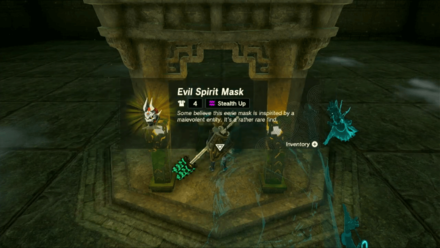 Zelda Tears of the Kingdom TotK Getting the Evil Spirit Mask