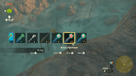 Zelda TotK - Weapon is Flashing Red in the Inventory Screen