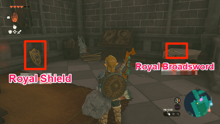 Zelda TotK - Hyrule Castle Royal Weapons