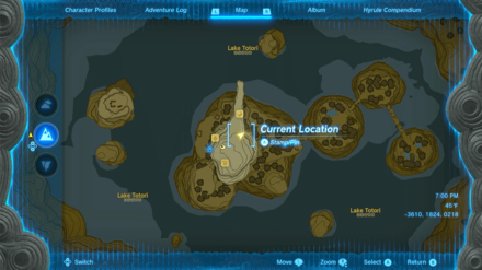 TotK - Great Eagle Bow Map View