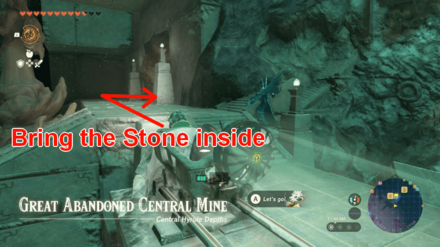 Zelda Tears of the Kingdom TotK - A Call from the Depths Take the Stone