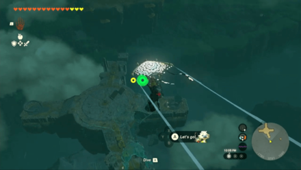 Zelda Tears of the Kingdom TotK Arriving at East Hebra Sky Archipelago