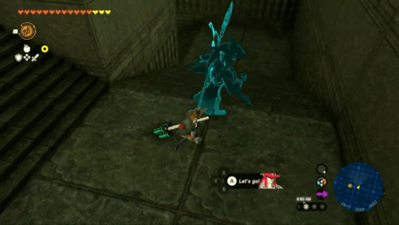 Zelda Tears of the Kingdom TotK Going to the Boss Room in North Lomei Depths Labyrinth