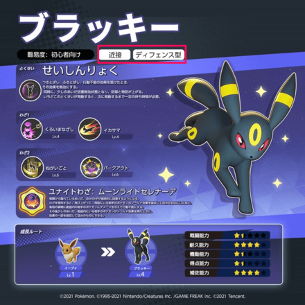 Pokemon UNITE - Umbreon Range and Role.png