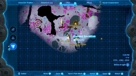 TotK - Left-Arm Depot location