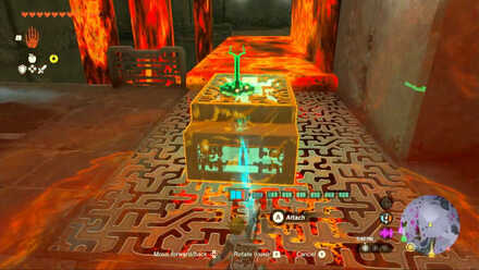 TotK - crossing the lava with the container