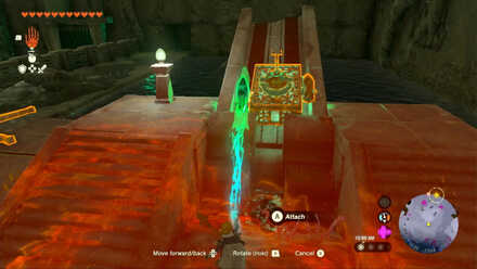 TotK - attaching rockets to left leg container