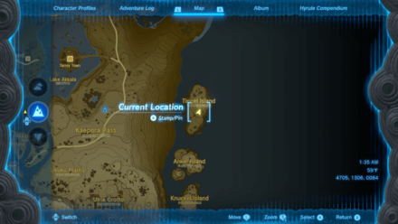 TOTK - Cap of the Wind Location