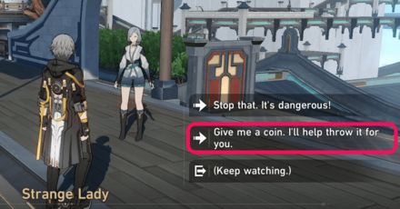 Honkai Star Rail - Help the Lady Throw Coins