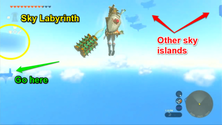 Zelda Tears of the Kingdom TotK Using the Ulri Mountain Skyview Tower