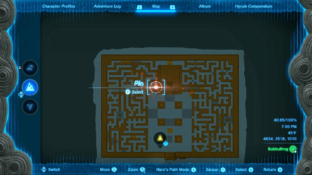 Zelda Tears of the Kingdom TotK Placing a Pin On the Lomei Labyrinth Island