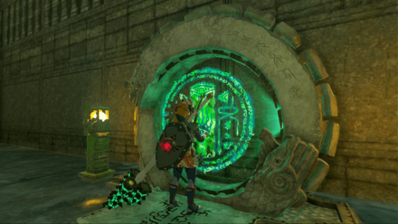 Zelda Tears of the Kingdom TotK Activating the Depths Labyrinth Terminal