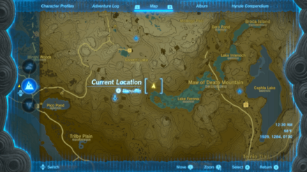 Lake Ferona Cave Entrance Map Image