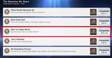 Honkai: Star Rail - Door to A New World - Achievement