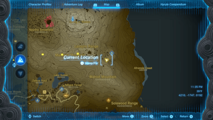 Walnot Mountain Cave Entrance Map Image