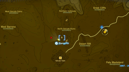 Valley of Silent Statues Entrance Map Image