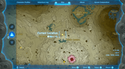 Lake Darman Monster Den Entrance Map Image