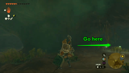 TotK Head to the Right Tunnel