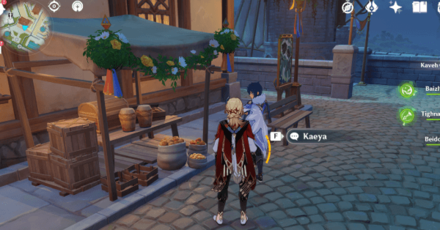 Genshin - King of Invokations Grand Prix - Kaeya Location by Food Stalls