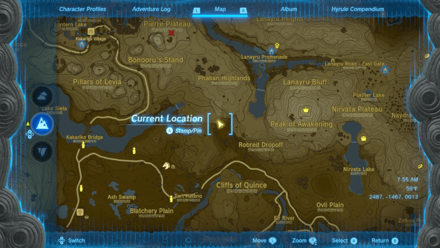 Robred Dropoff Cave Entrance Map Image