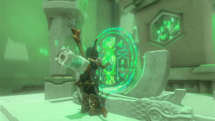 Zelda TotK Wao-os Shrine Examine the Shrine