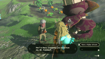Zelda Tears of the Kingdom TotK Talk to Leop