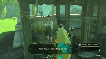 Zelda Tears of the Kingdom TotK Talk to Dantz