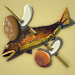 Legend of Zelda TOTK Fish and Mushroom Skewer
