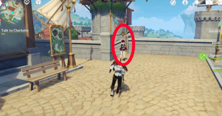 Genshin - Commence! A Suspect Genesis - Talk to Charlotte in the corner