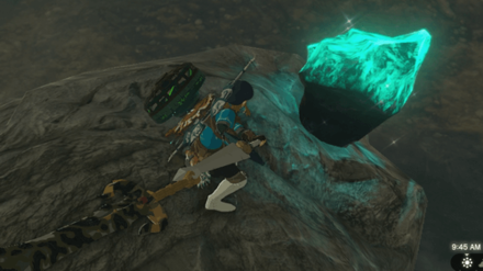Hit Glowing Ore to Damage Stone Talus