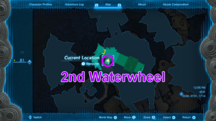 TOTK - Water Temple B1 Map