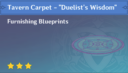 Genshin Impact - How to Get Tavern Carpet - Duelist